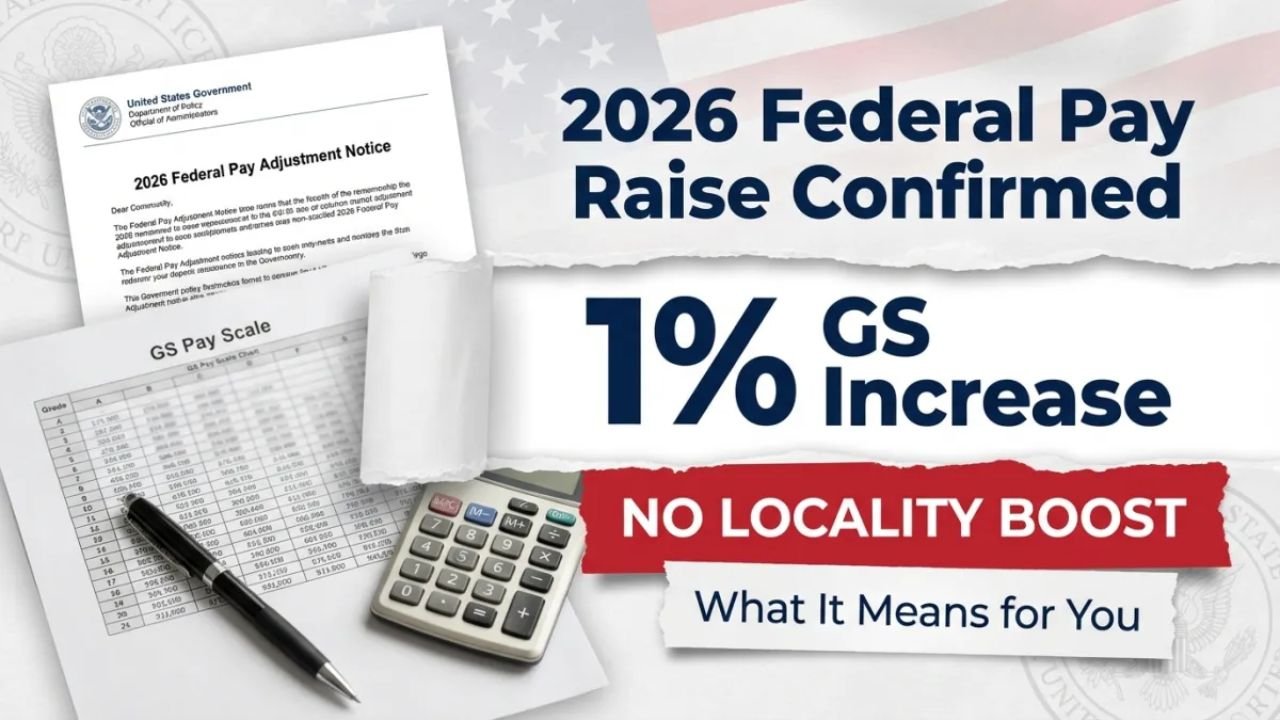 2026 Federal Pay Raise: 1% Base Increase Confirmed, No Locality Boost – What You Need to Know