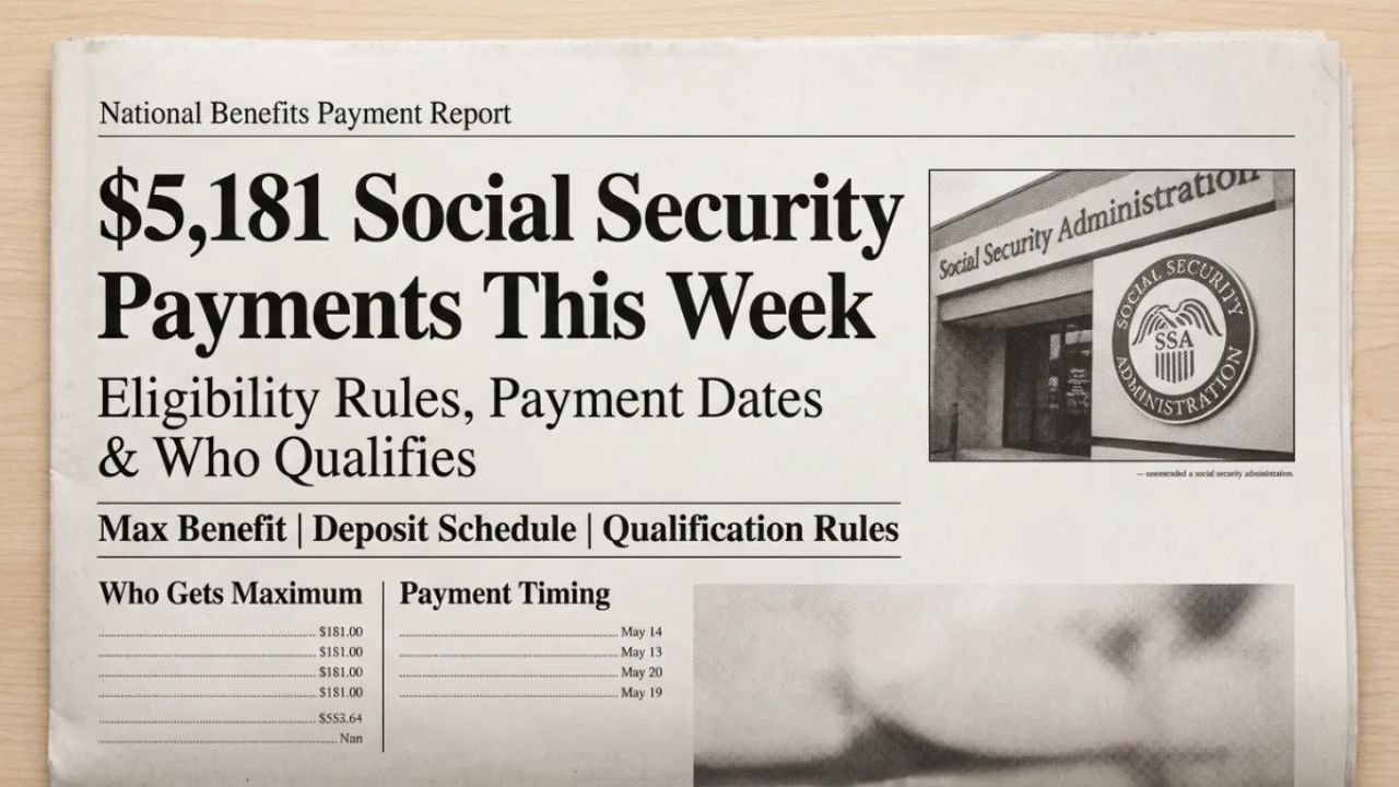 Social Security Payments Up to $5,181 This Week: Eligibility, Schedule & 2026 Updates